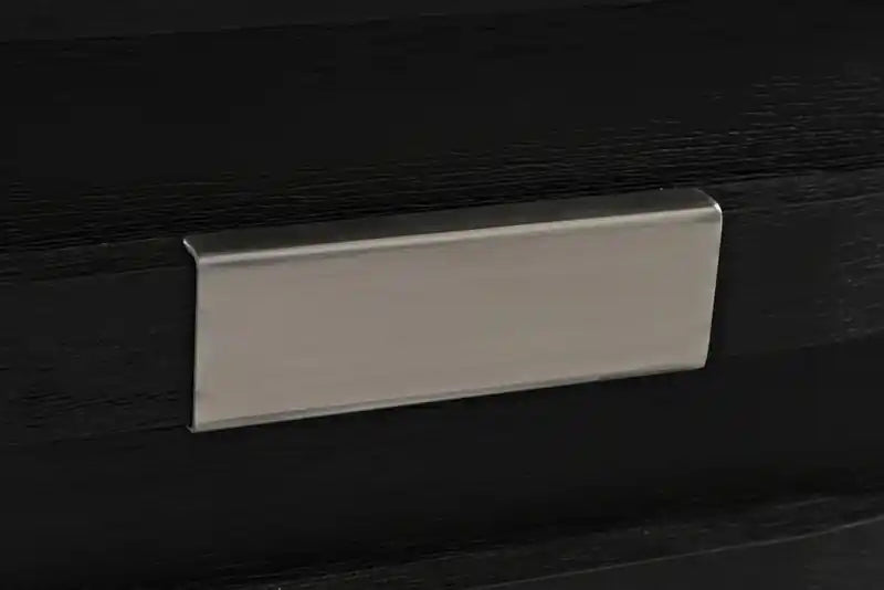 Table d'appoint rustique de 24 po avec rangement et étagère - Bois anthracite