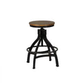 Hawkford Brown Adjustable Height Backless Barstool