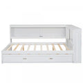 Diana Wood Full Daybed With Storage Shelves, Usb, Led