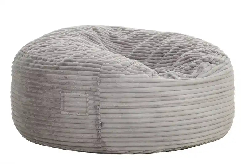 Fauteuil poire en velours côtelé à mousse haute densité