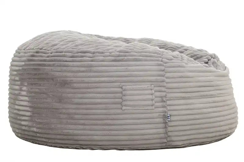 Fauteuil poire en velours côtelé à mousse haute densité