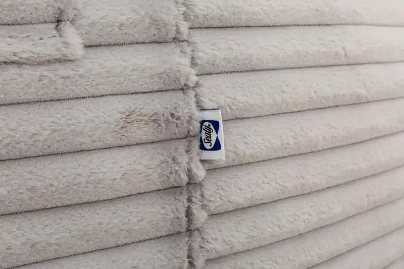 Fauteuil poire en velours côtelé à mousse haute densité