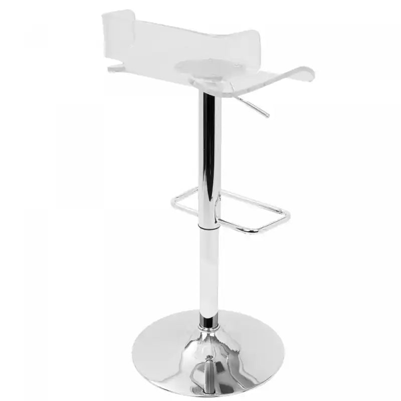Tabouret de bar contemporain réglable - Acrylique transparent