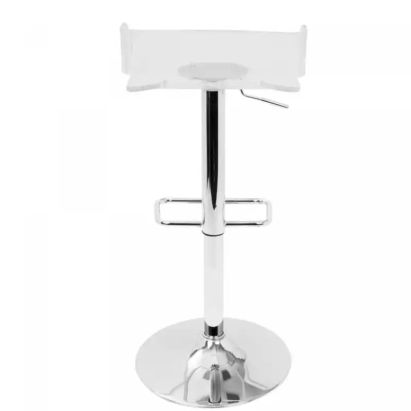 Tabouret de bar contemporain réglable - Acrylique transparent