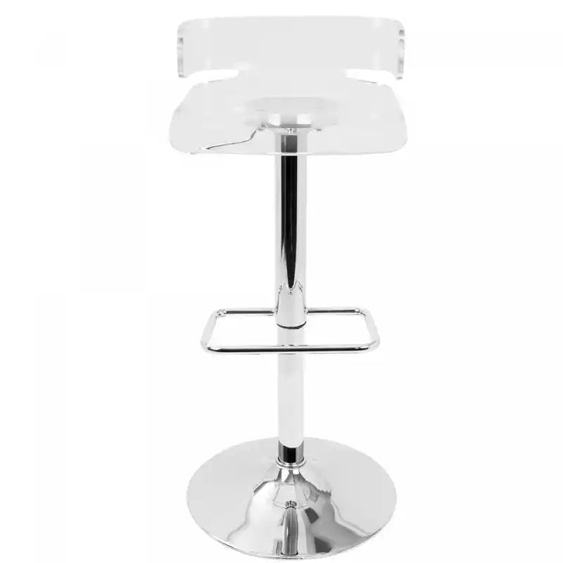 Tabouret de bar contemporain réglable - Acrylique transparent