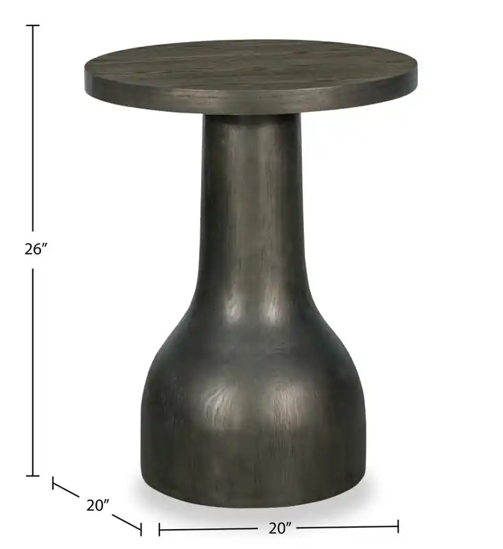 Table d'appoint ronde moderne en bois massif 20 - Marsouin