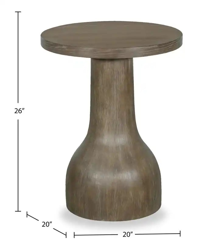 Table d'appoint ronde moderne en bois massif 20 - Marsouin