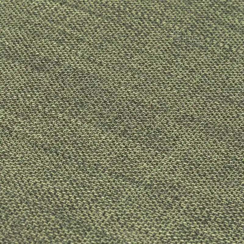 37 Chaise en tissu effet lin avec pieds en bois et coussin de dossier touffeté - Vert avocat