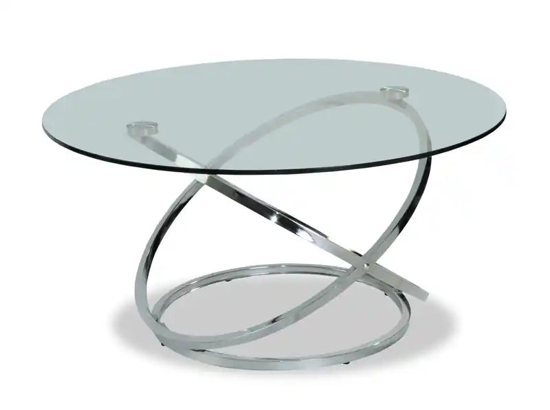 36 tables basses et d'appoint modernes en verre - Chrome avec base en métal