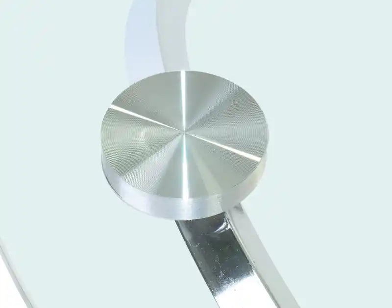 36 tables basses et d'appoint modernes en verre - Chrome avec base en métal