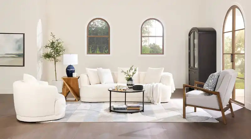Table basse ronde moderne en verre de 31,5 pouces avec roulettes