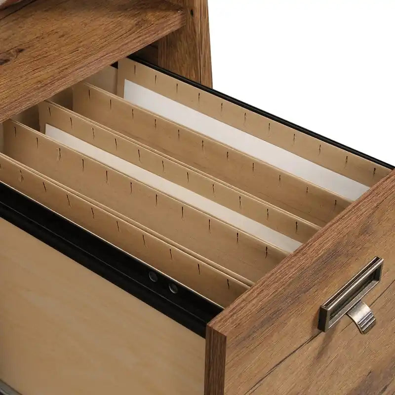 Bureau de direction 4 tiroirs 150 cm - Chêne vintage