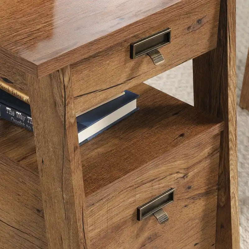 Bureau de direction 4 tiroirs 150 cm - Chêne vintage