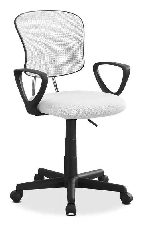 Mika 21 Office Chair  White & Black