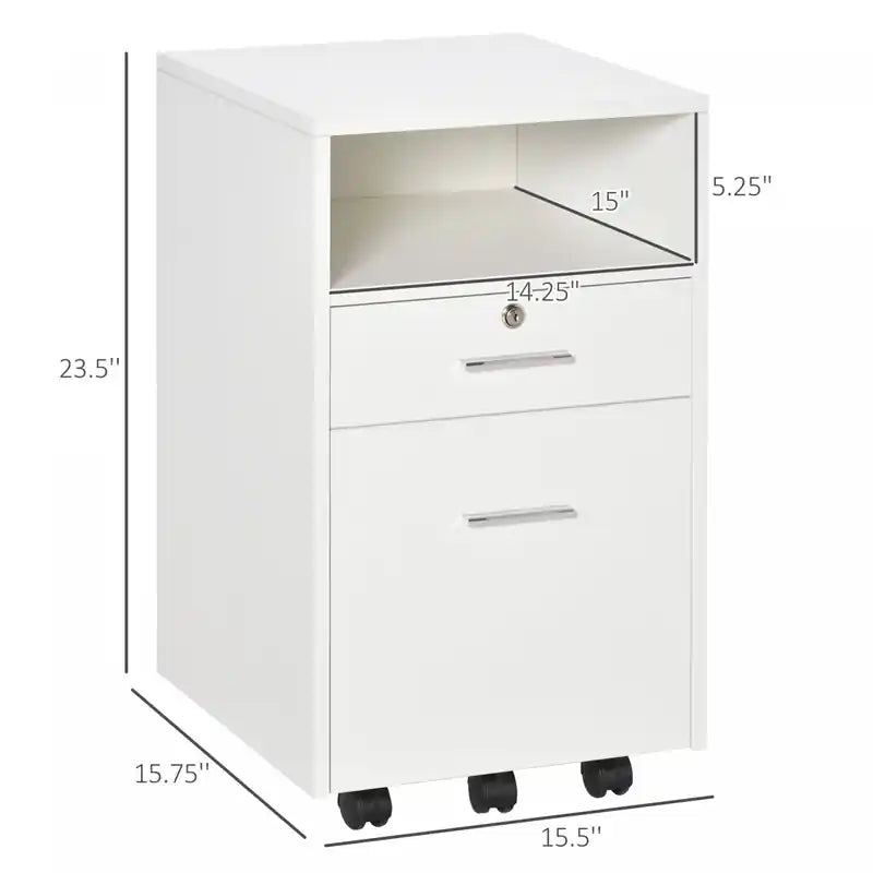 Armoire avec serrure et tringle à vêtements