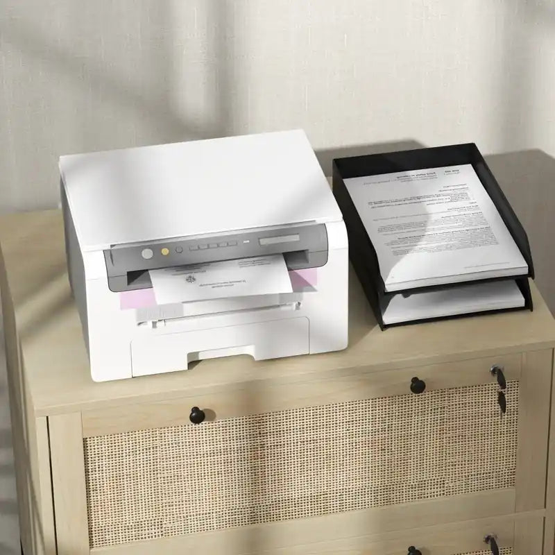 Meuble Classeur à 2 Tiroirs avec Serrures pour Documents A4, Lettres et Formats Légal