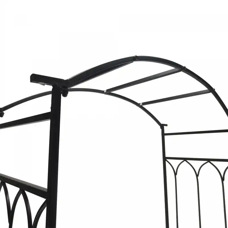 Arche de jardin de fées de 80 cm de haut avec banc