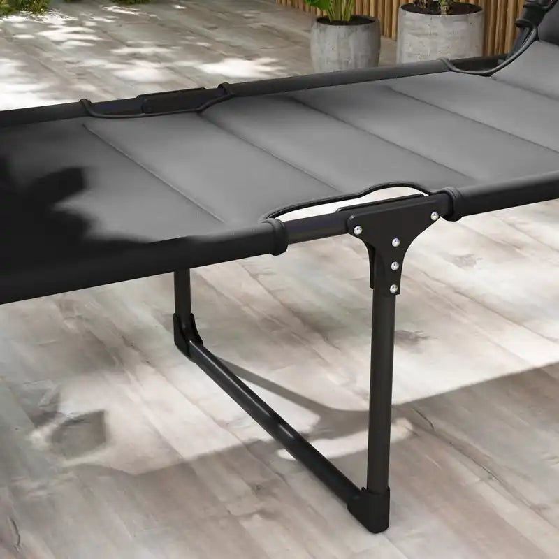 Chaise longue pliable 2 places, chaises longues inclinables