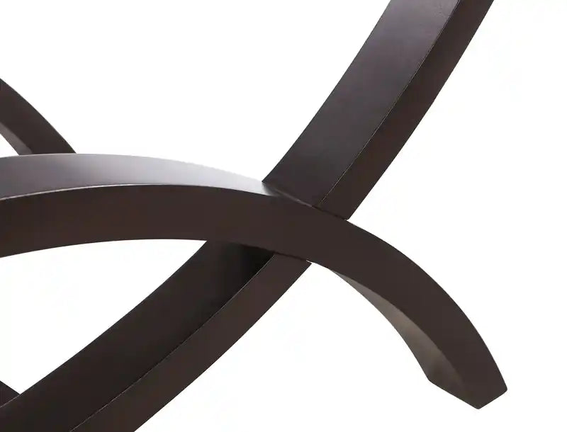 Table basse moderne en verre 48 po – Expresso avec pieds arqués